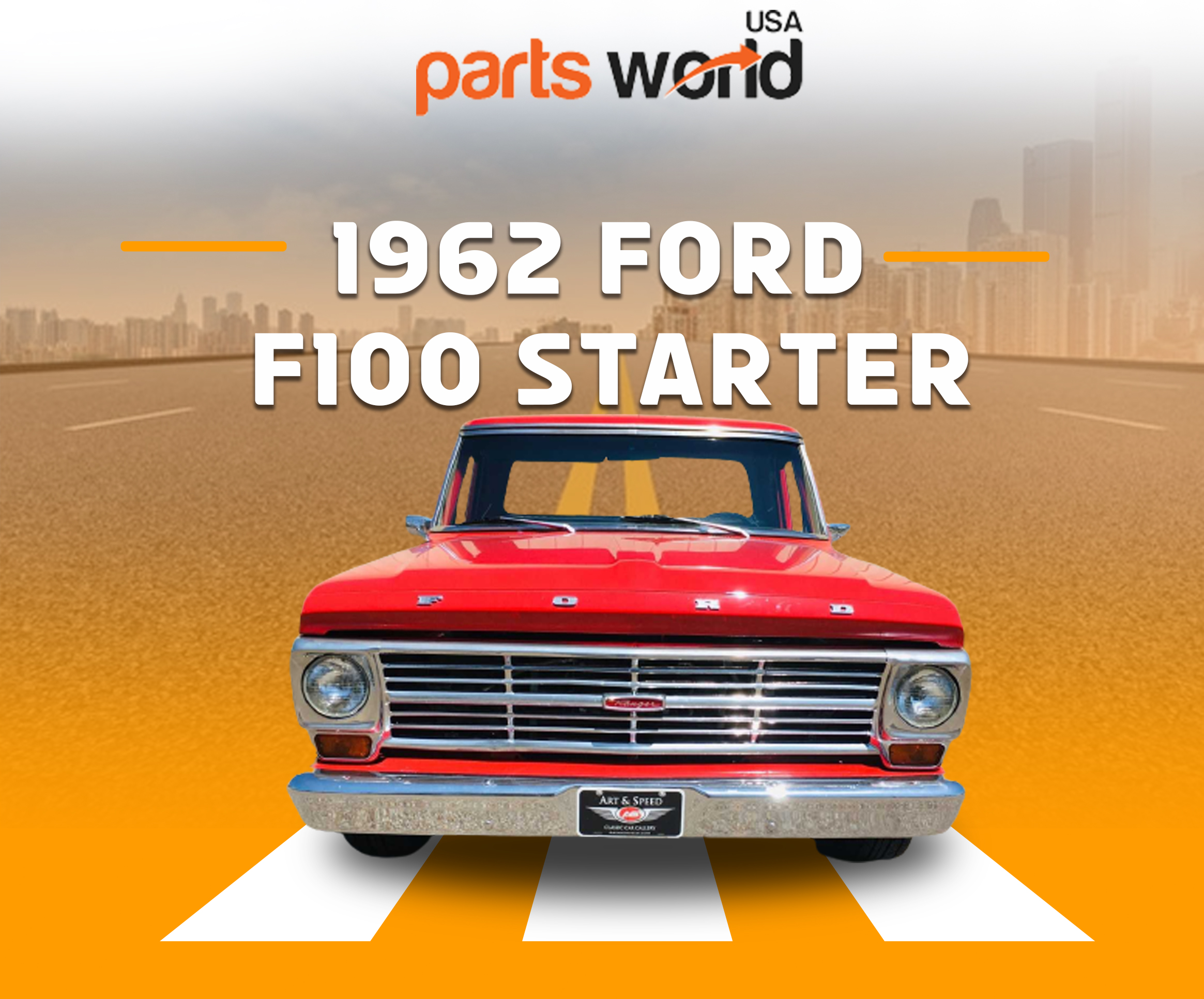 12V Starter for Ford F100 F250 F350 1962-1964 & Other Pickups